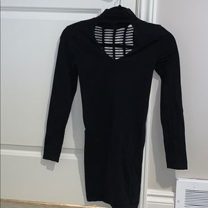 Bebe black bodycon dress